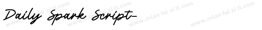 Daily Spark Script字体转换
